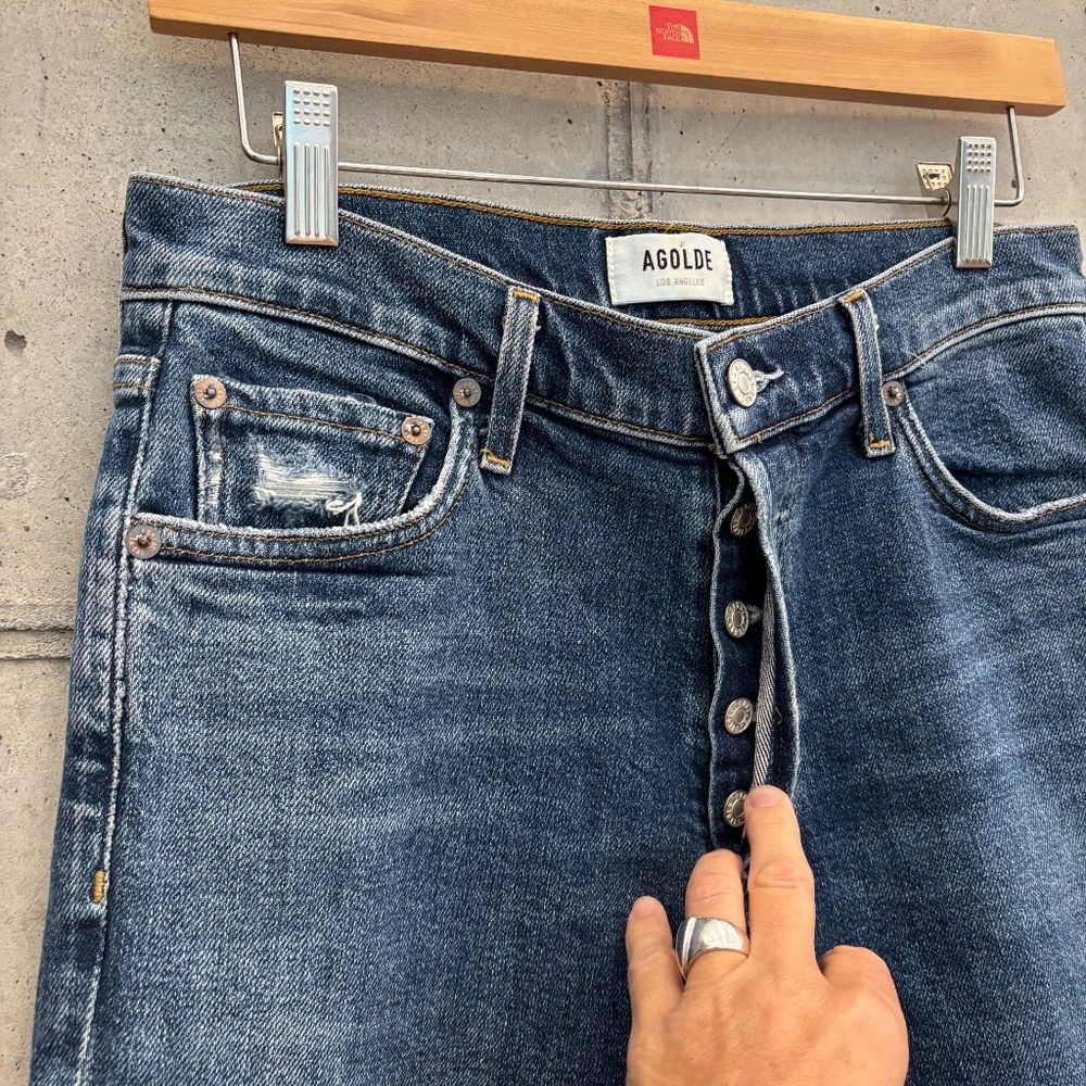 Agolde Nico High Rise Slim Jeans, Size 28, Style #A093E-1256 - Picture 2 of 9